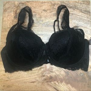 Sophie B black lace lightly padded 36C bra
